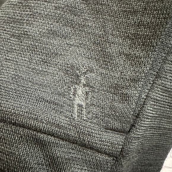 Smartwool Intraknit Merino Sport Pullover Hoodie Black Thumb Holes Size Large - Picture 6 of 12